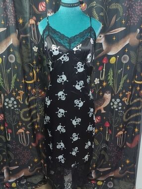 Skull Lace Slip Dress